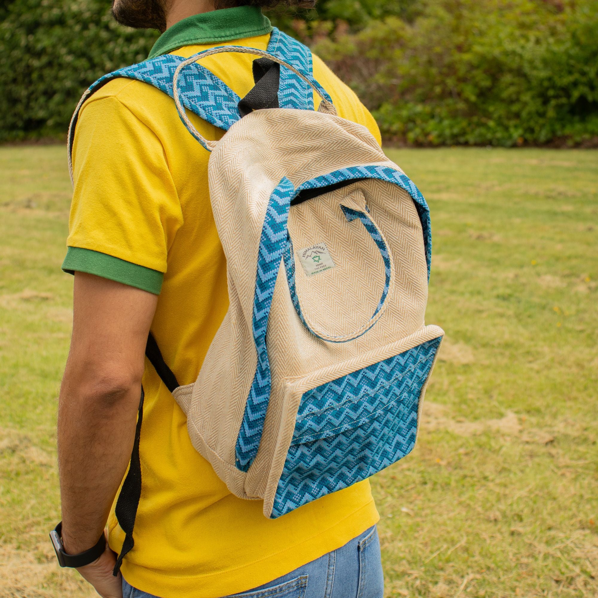 Large Kathmandu Backpack - Dhaka Design (39x28x13cm) 🇬🇧