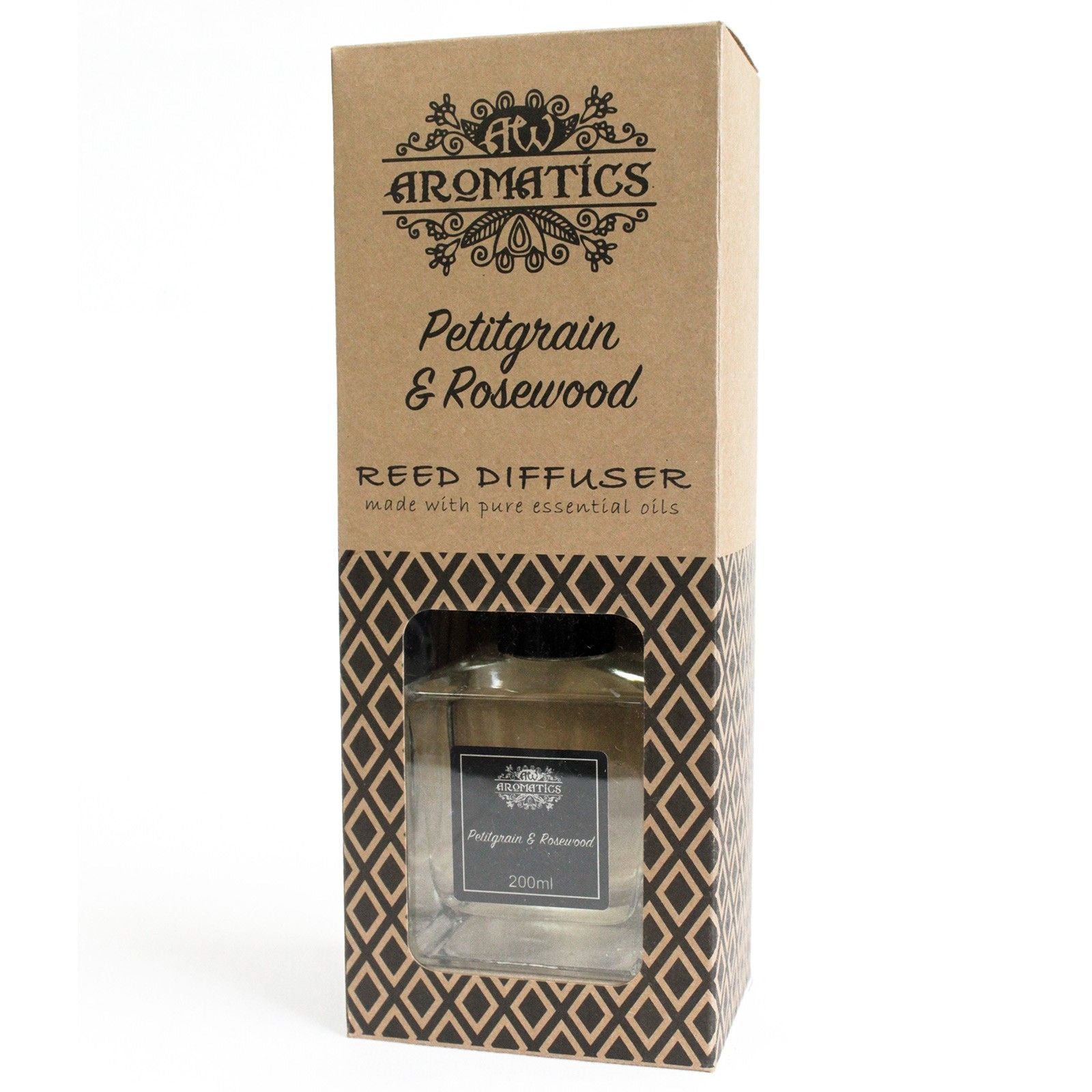 200ml Petitgrain & Rosewood Essential Oil Reed Diffuser 🇬🇧