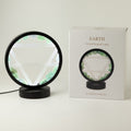 Gemstone Halo Lamp - Earth  - Aventurine & Selenite 🇬🇧