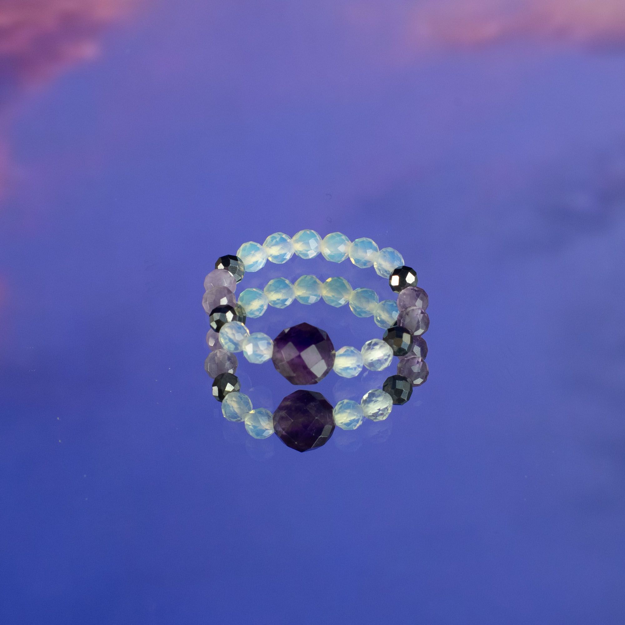Nymph Spirit Gemstone Ring Set - Full Moon 🇬🇧