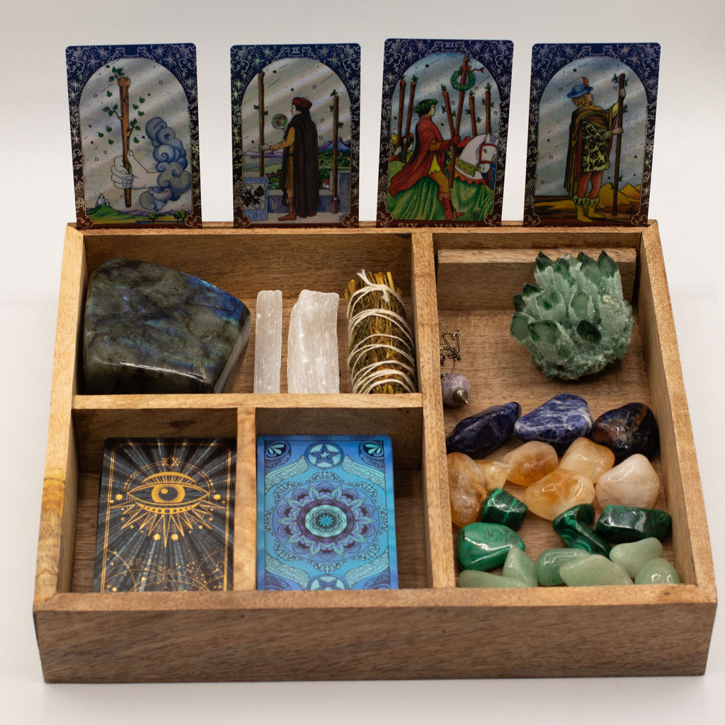 Four Section Tarot Box with Card Holder 🇬🇧