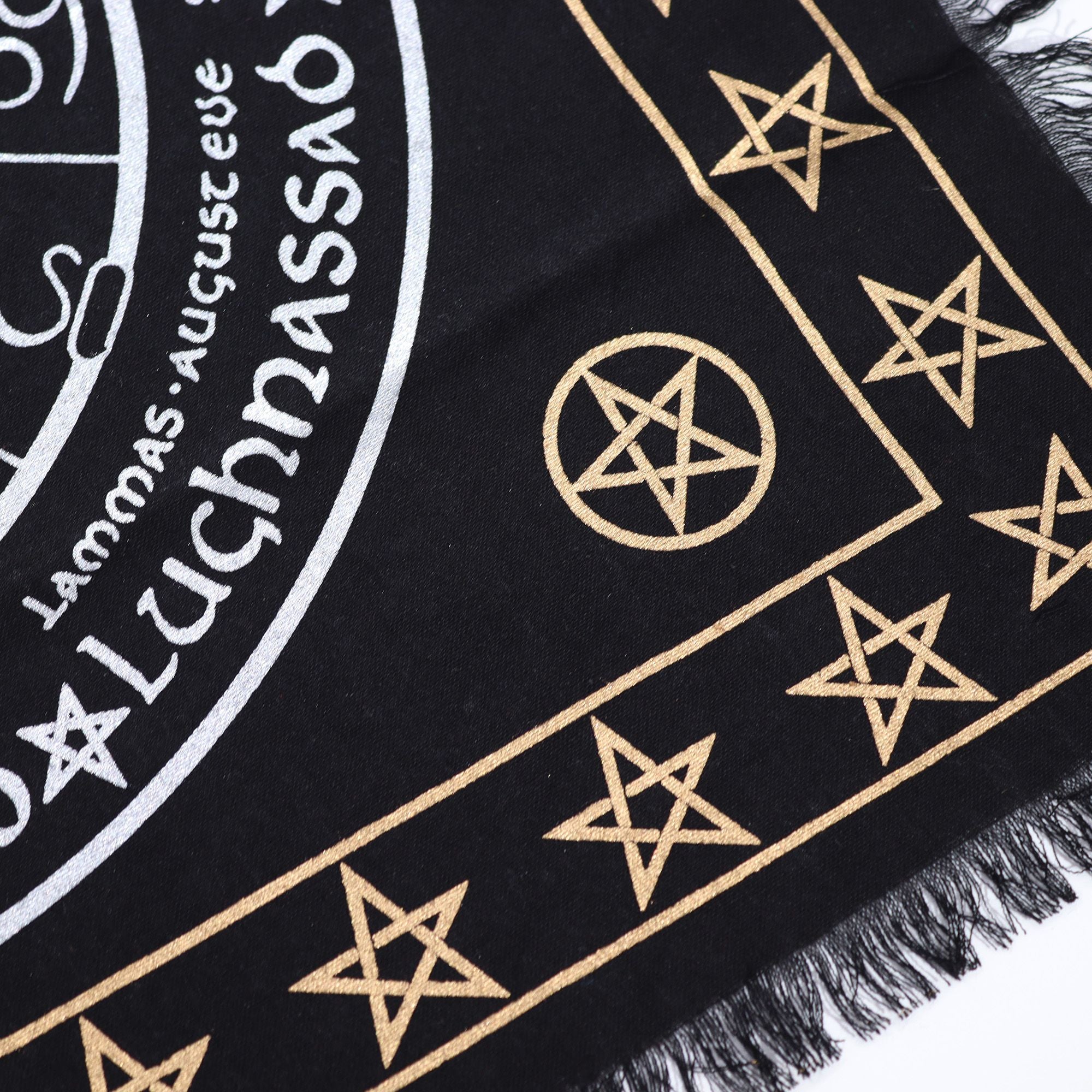 Esoteric Fringed Altar Cloth -  Life Death Rebirth 🇬🇧