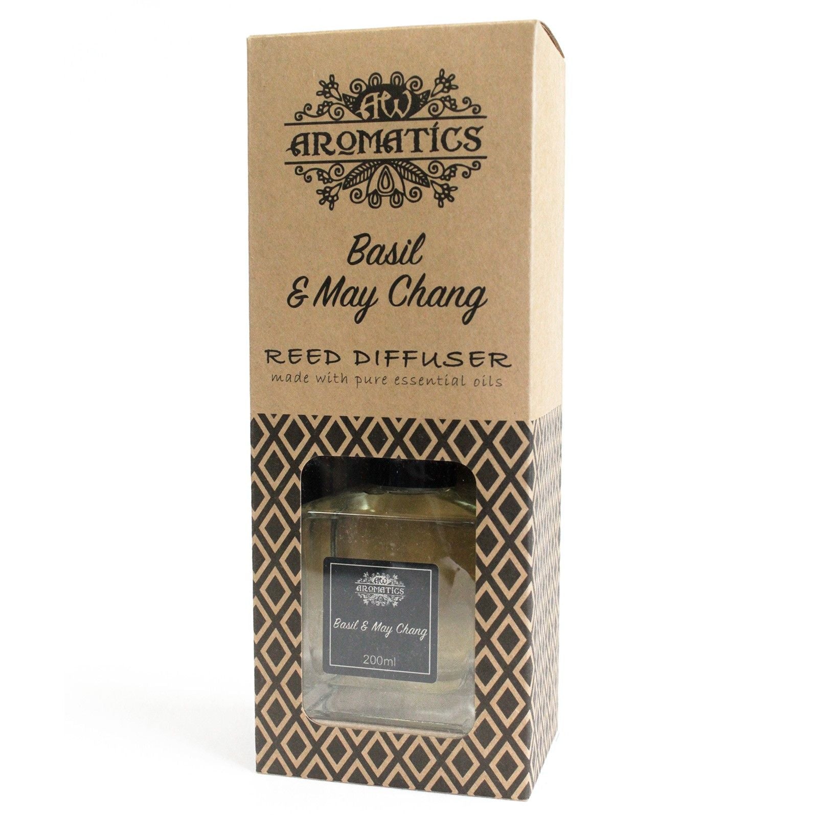 200ml Basil & Maychang Essential Oil Reed Diffuser 🇬🇧