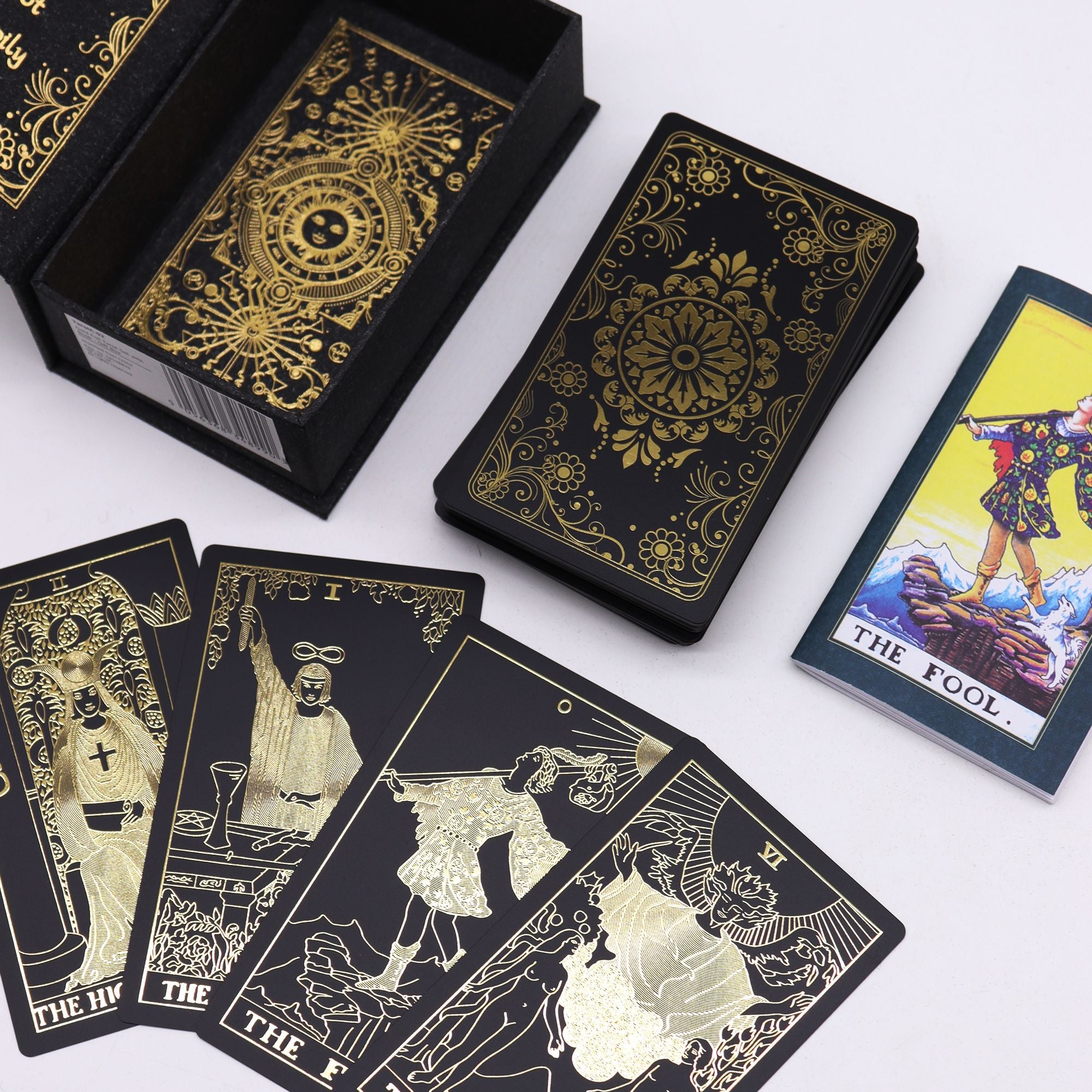 Gold Foil Tarot Set with Book - Gift Box 🇬🇧.