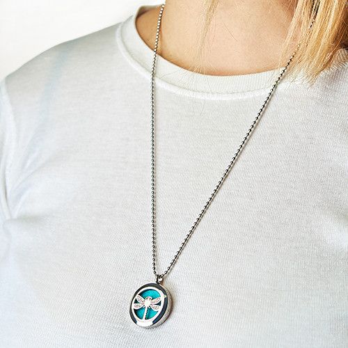 Aromatherapy Diffuser Necklace - Music Notes 25mm 🇬🇧