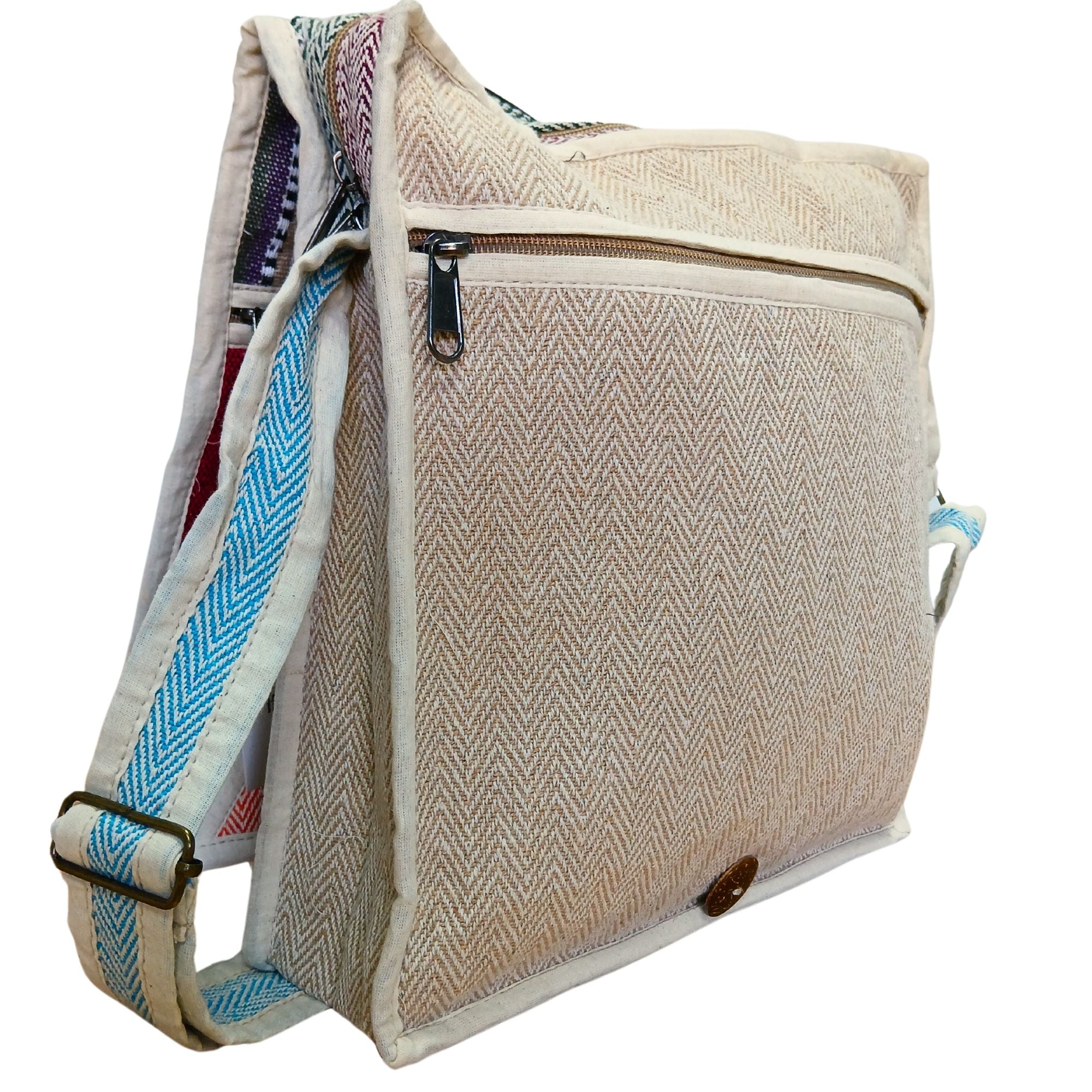 Hemp Laptop Messenger Bag - Triangle 🇬🇧