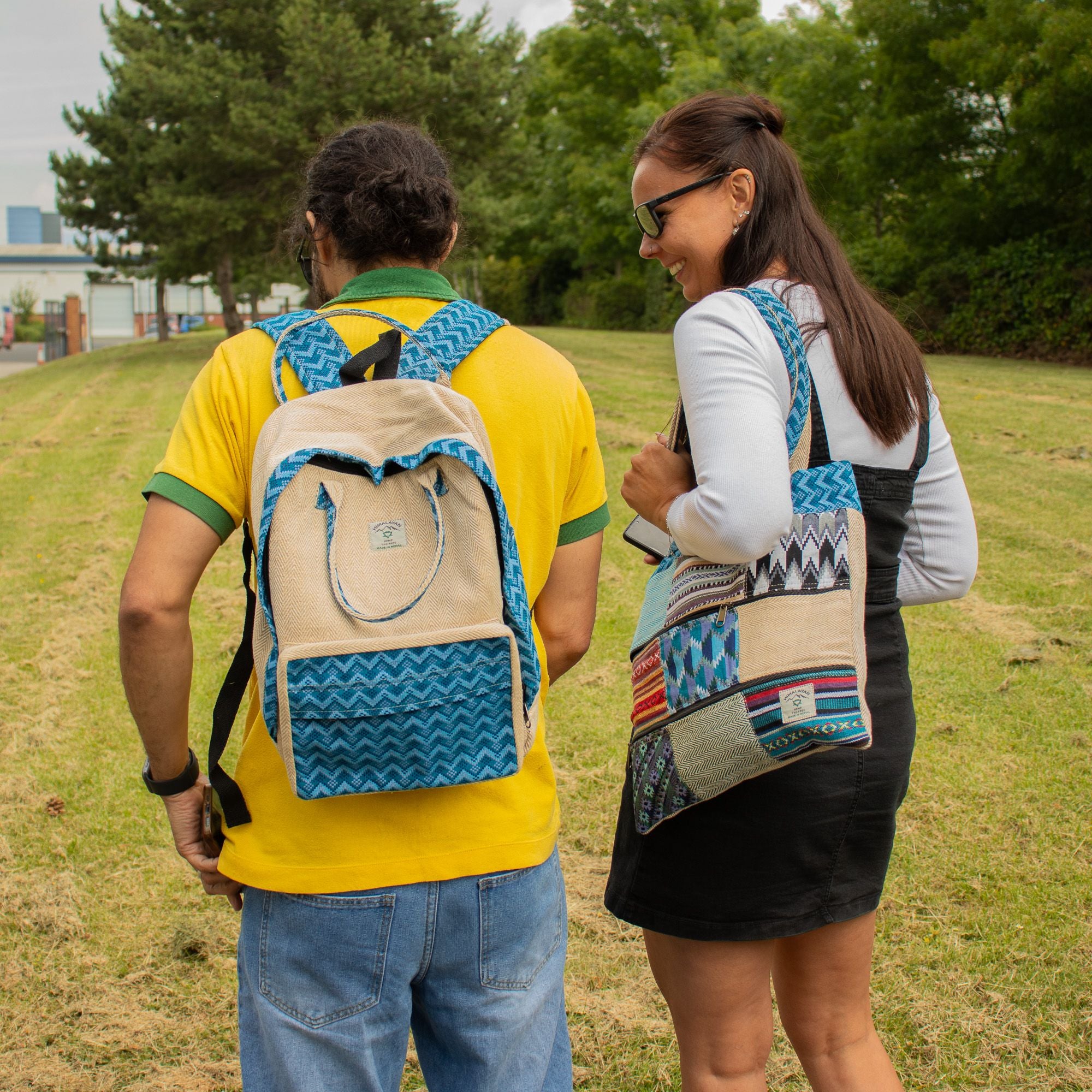 Large Kathmandu Backpack - Dhaka Design (39x28x13cm) 🇬🇧