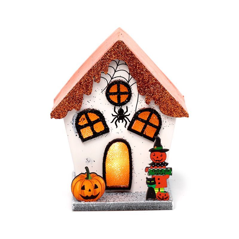 Spooky Spider Pumpkin House Halloween LED Decoration 🇬🇧