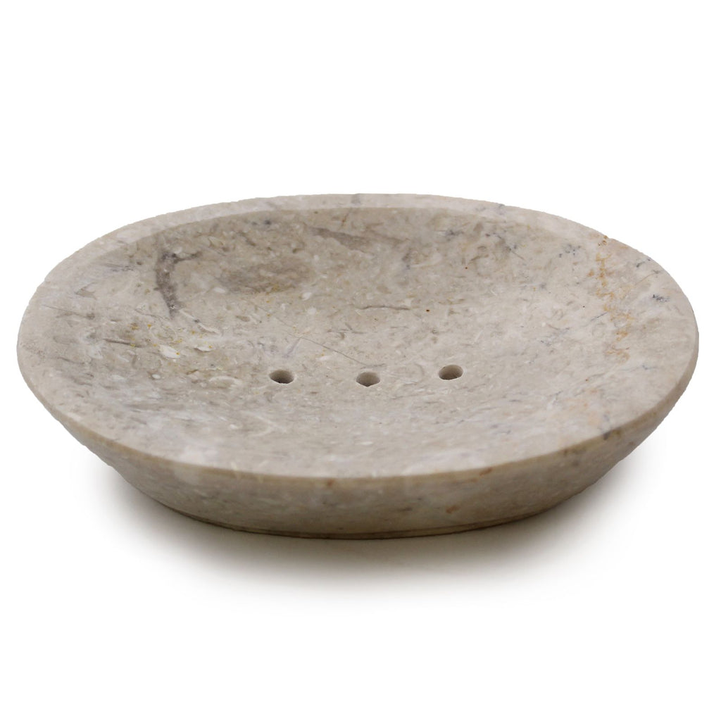 Classic Oval Cream Marble Soap Dish 🇬🇧