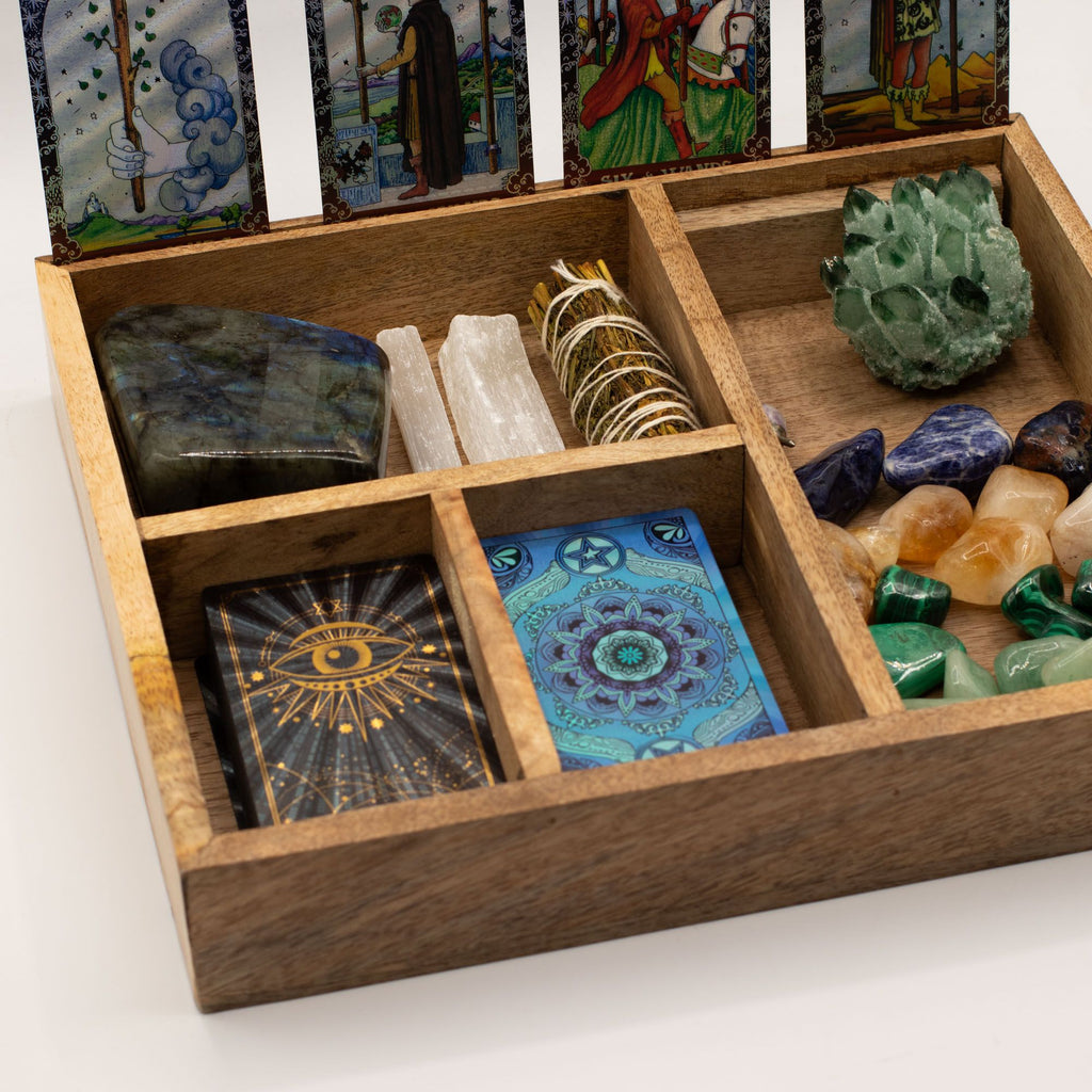 Four Section Tarot Box with Card Holder 🇬🇧