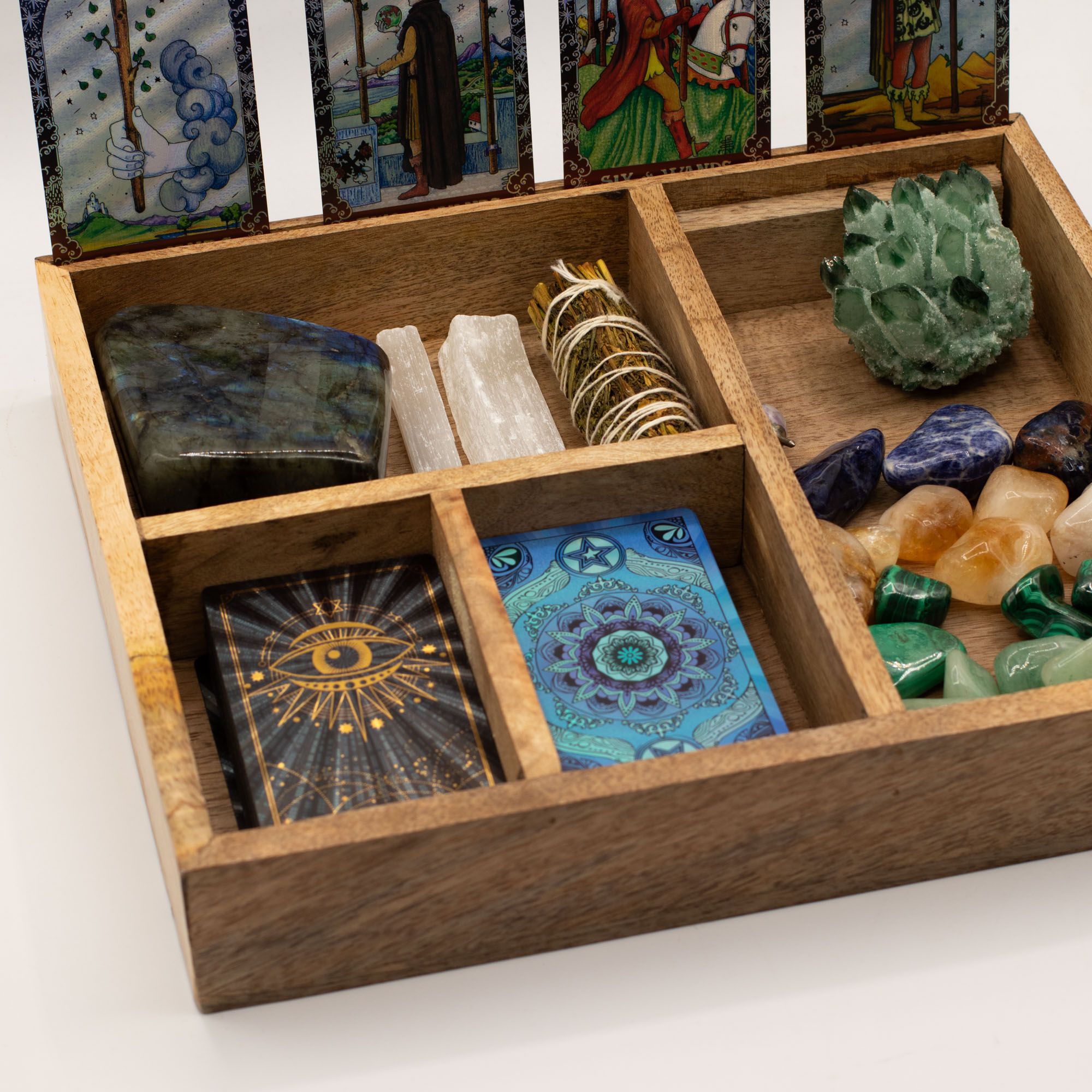Four Section Tarot Box with Card Holder 🇬🇧