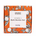 Set of 4 Vitamin C Bath Bombs – Aromatherapy Quartet 🇬🇧