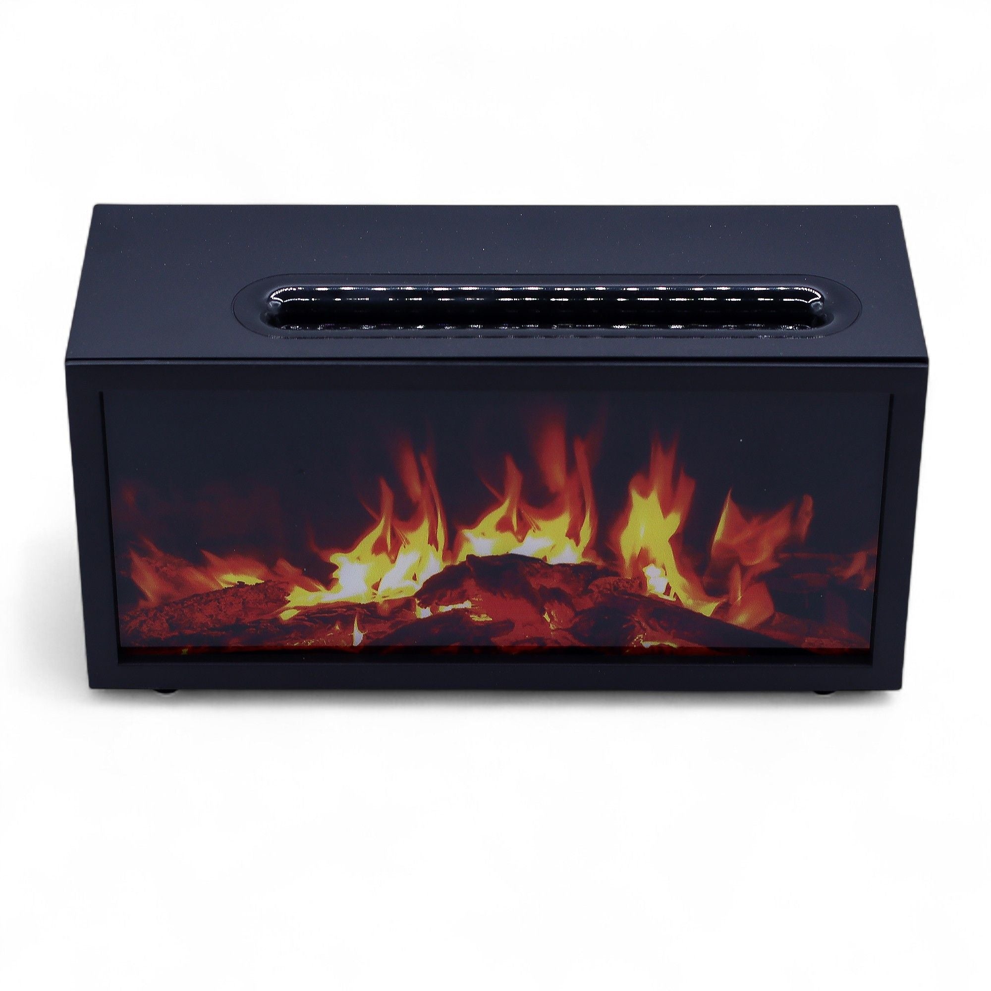 Flame Effect Aroma Diffuser with Birdsound - Black USB - Colour Change 🇬🇧