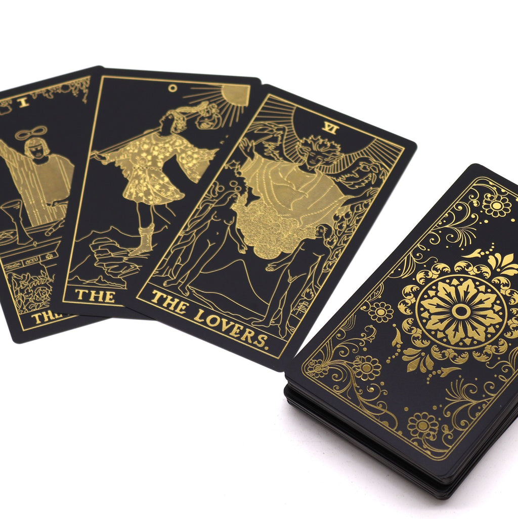 Gold Foil Tarot Set with Book - Gift Box 🇬🇧.