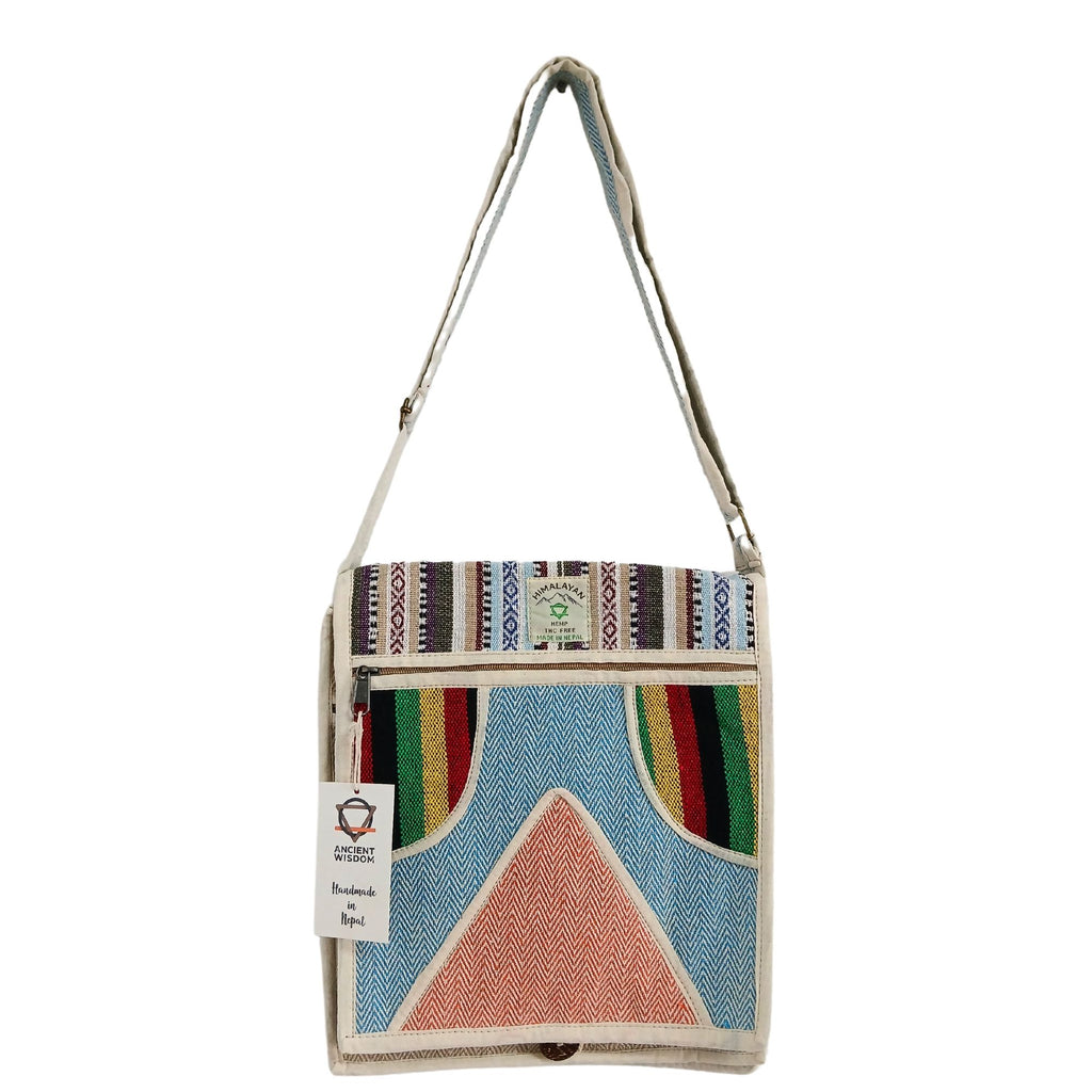 Hemp Laptop Messenger Bag - Triangle 🇬🇧