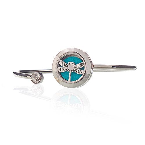 Aromatherapy Jewellery Crystal Bracelet - Dragonfly - 20mm 🇬🇧