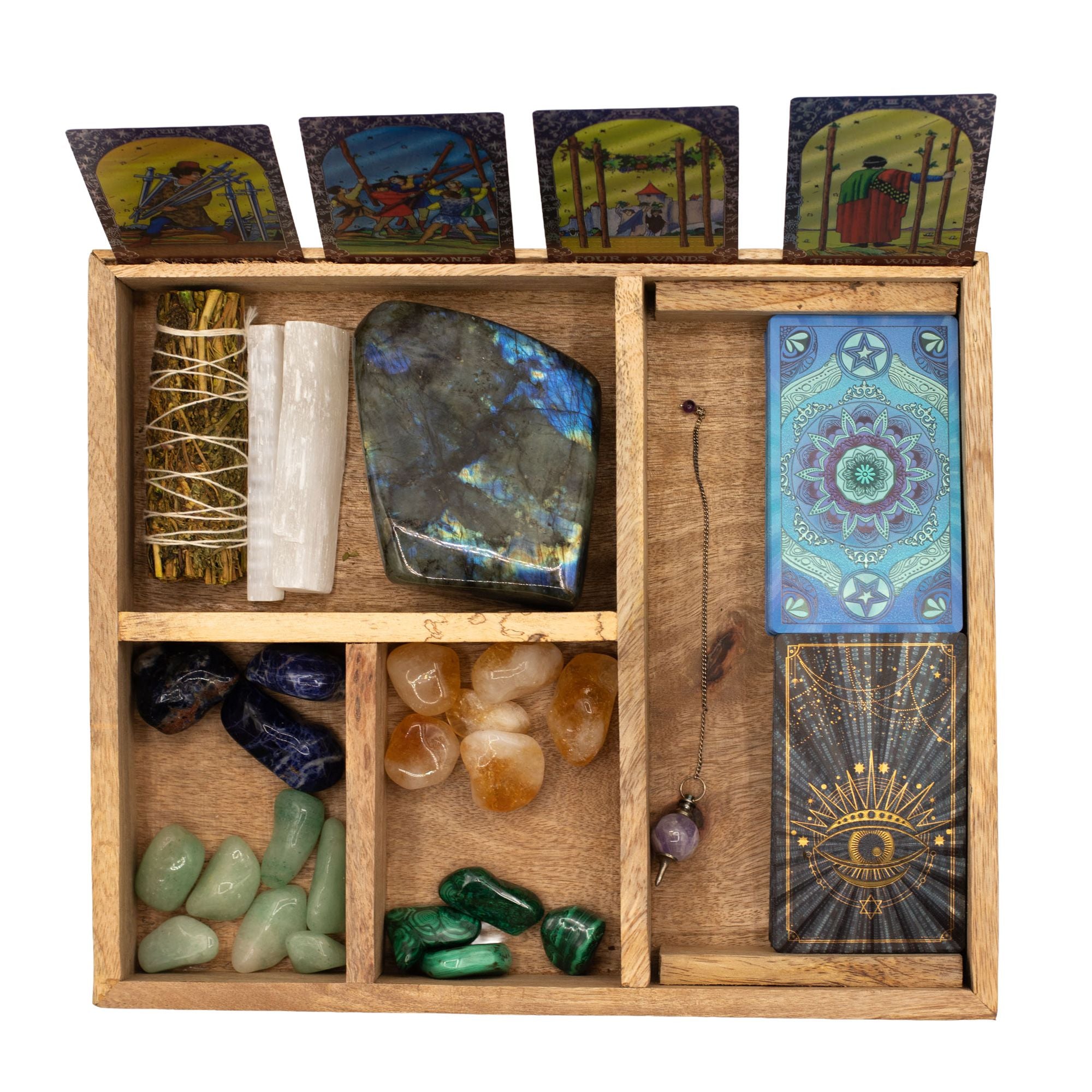 Four Section Tarot Box with Card Holder 🇬🇧