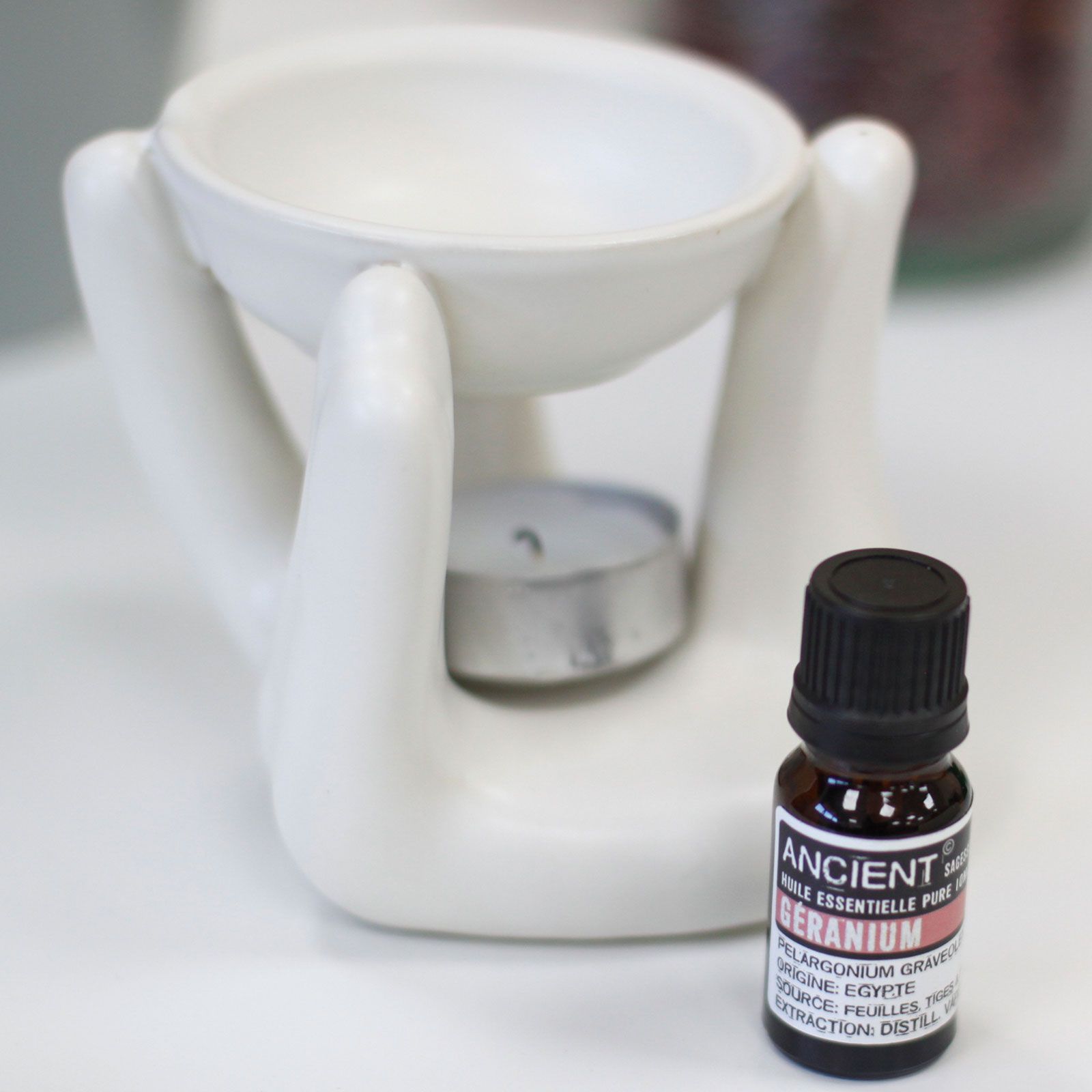 Helping Hand Oil Burner  - White 🇬🇧
