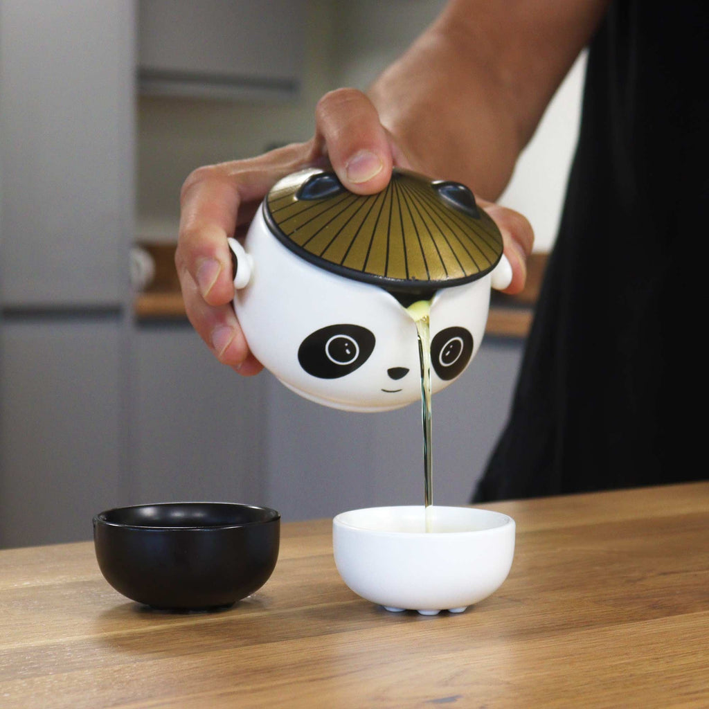 Kung Fu Panda Teapot Set - Two Cups - Travel Pack 🇬🇧