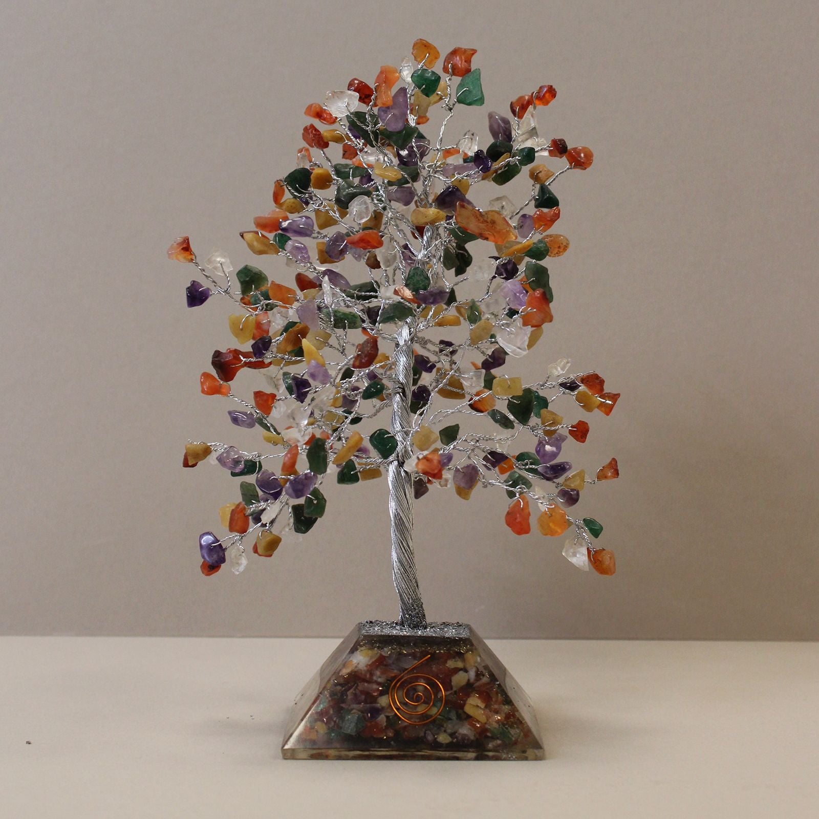 Gemstone Tree with Organite Base - 320 Stone - Multi 🇬🇧