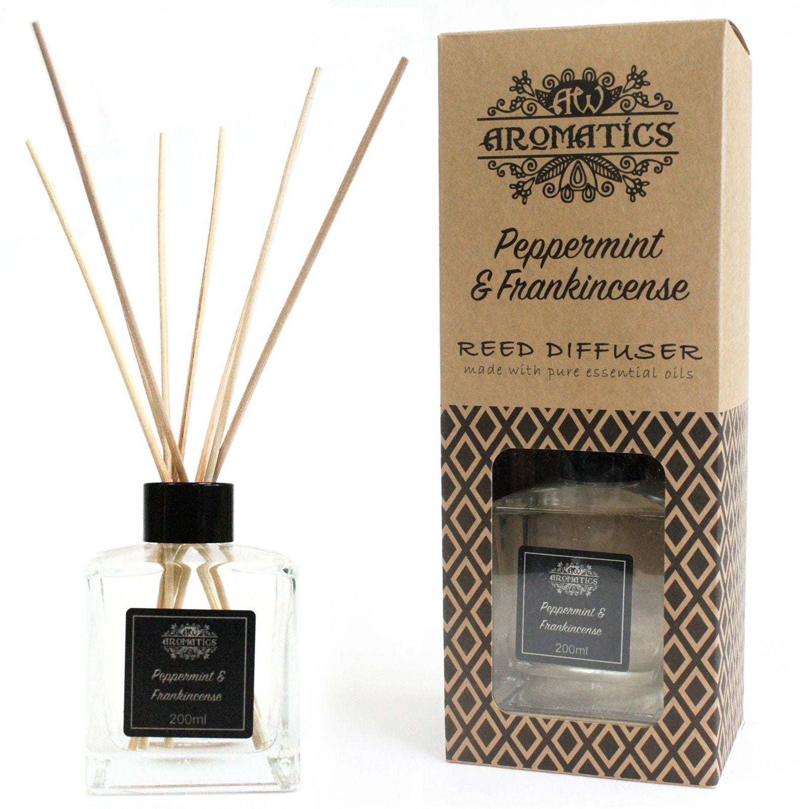200ml Peppermint & Frankincense Essential Oil Reed Diffuser 🇬🇧