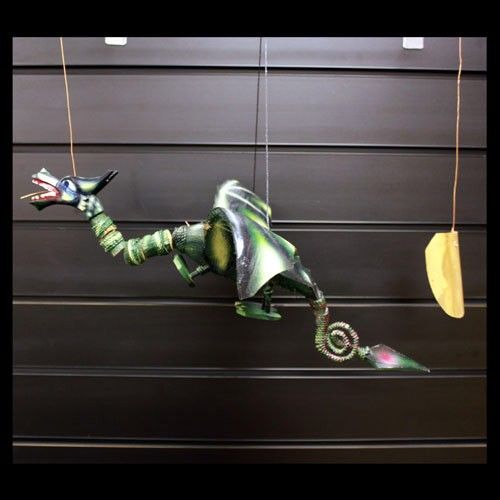 Lrg Green Coconut Dragon Mobile 50cm 🇬🇧
