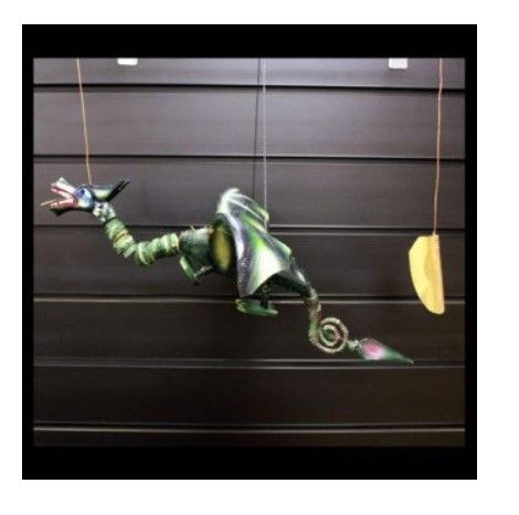 Lrg Green Coconut Dragon Mobile 50cm 🇬🇧