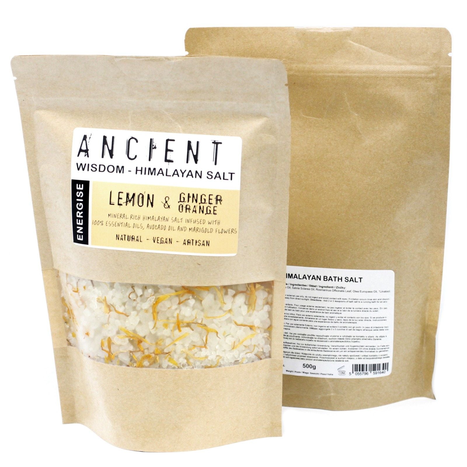 Himalayan Bath Salt Blend 500g - Energise 🇬🇧
