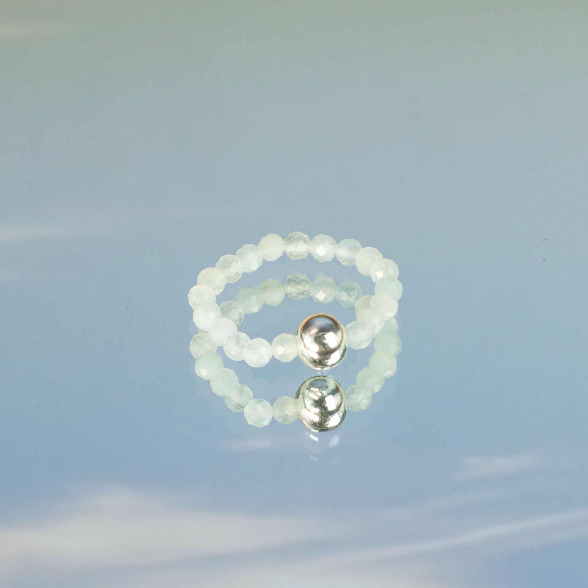 Nymph Spirit Gemstone Ring Set - Sea Sunset 🇬🇧
