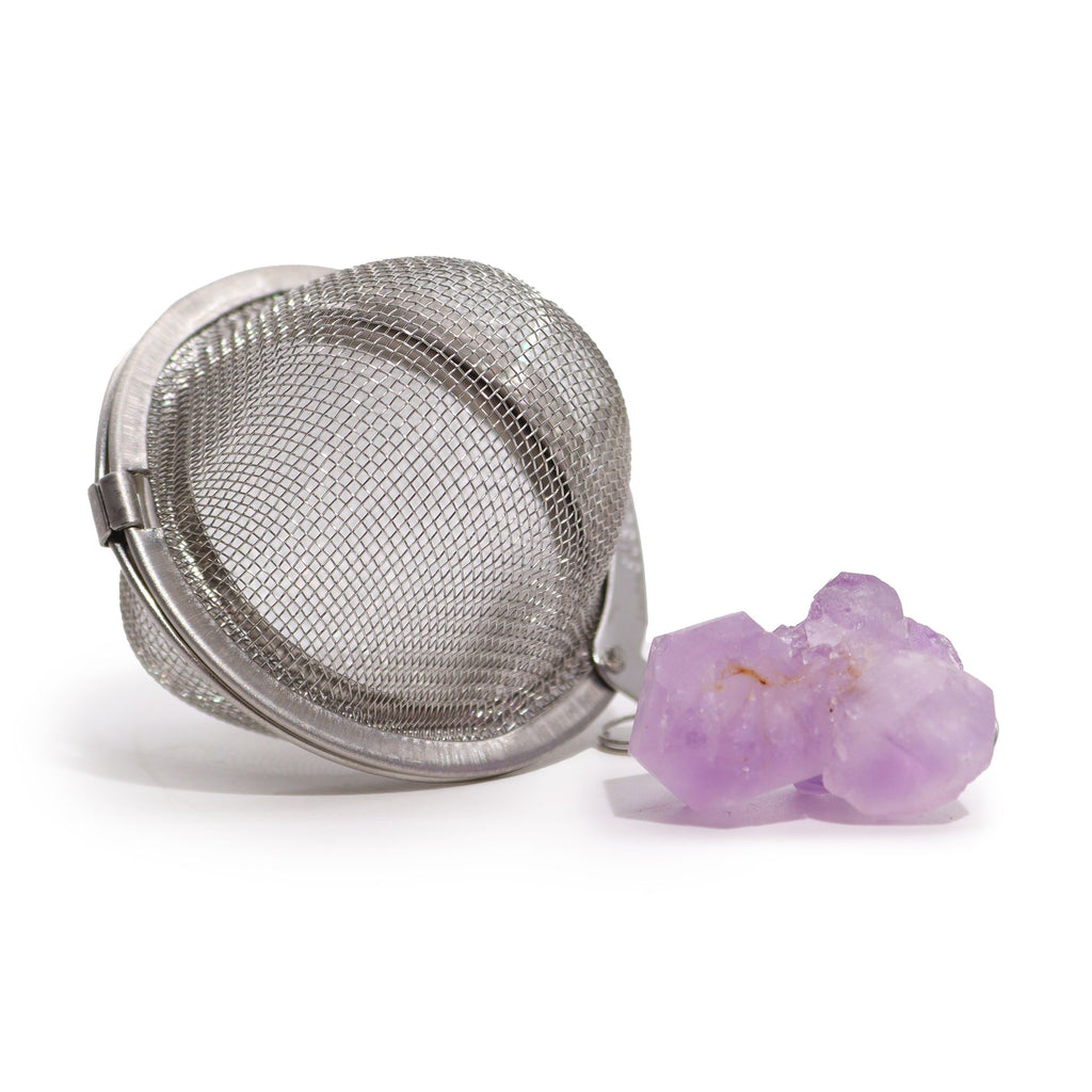 Raw Crystal Gemstone Tea Strainer - Amethyst Cluster 🇬🇧