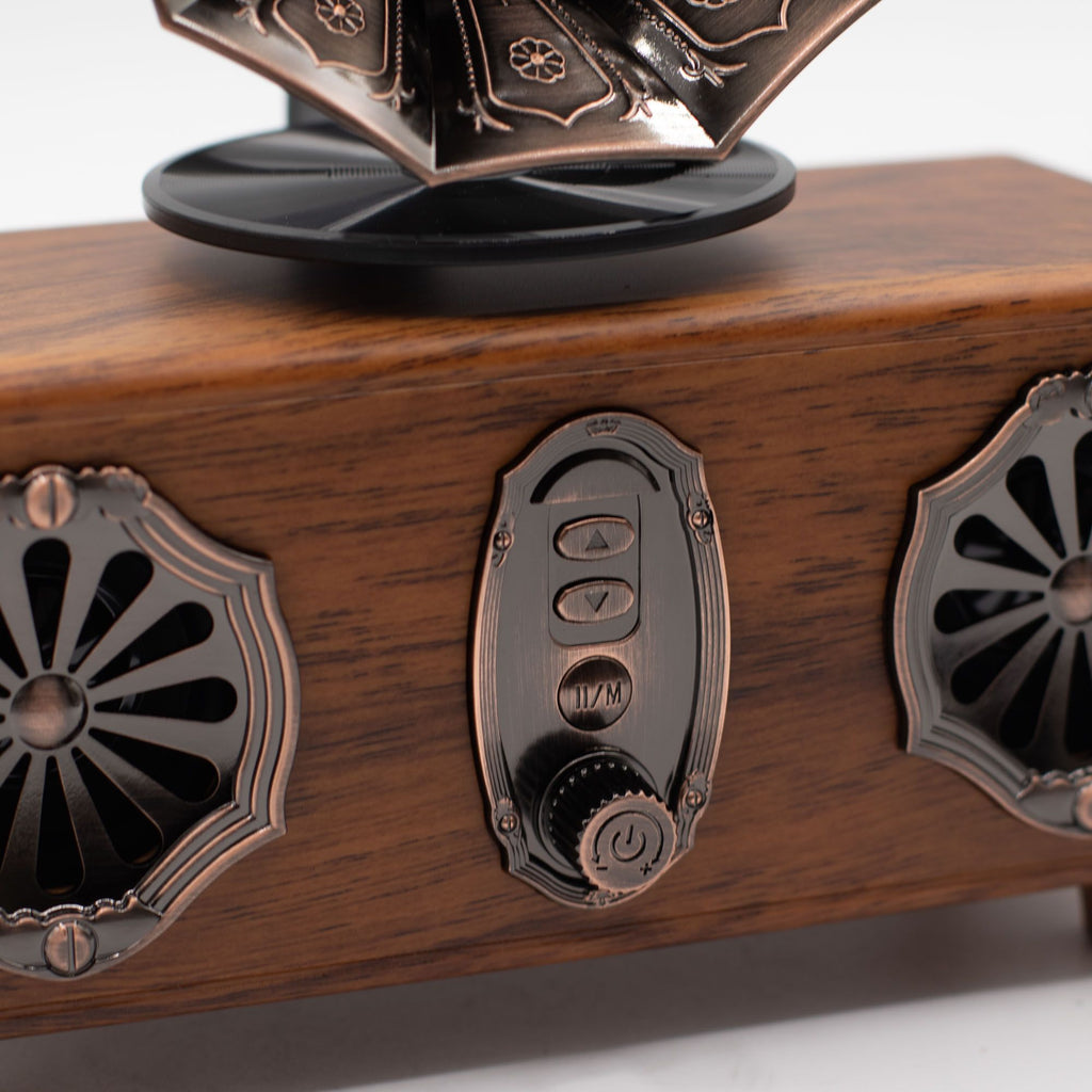 Retro Mini Double Gramophone Speaker - Bluetooth - 5.4 watt x 2 🇬🇧