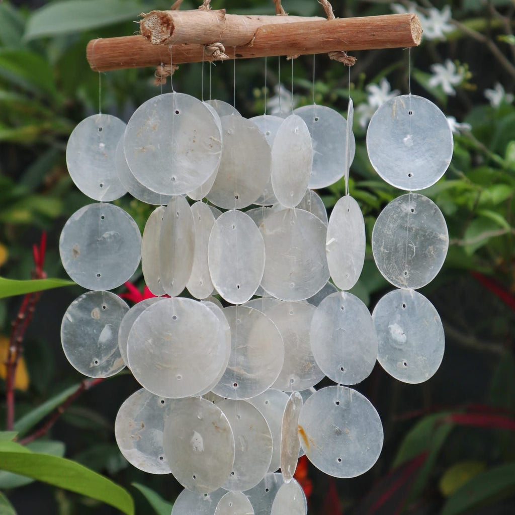 Pearl Effect & Driftwood Cross Chime 🇬🇧