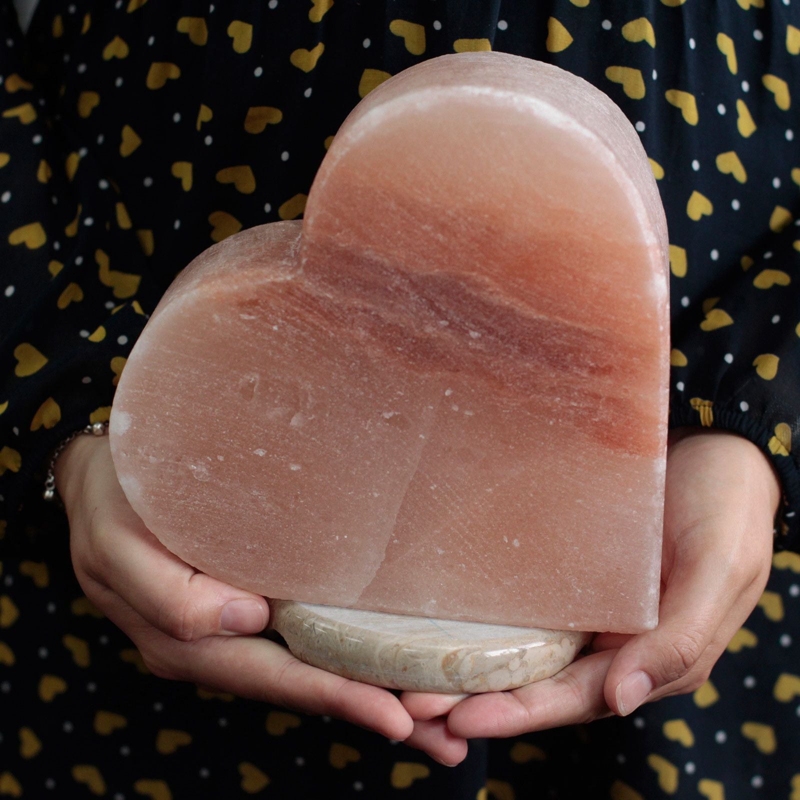 Crafted Salt lamp - Heart 🇬🇧