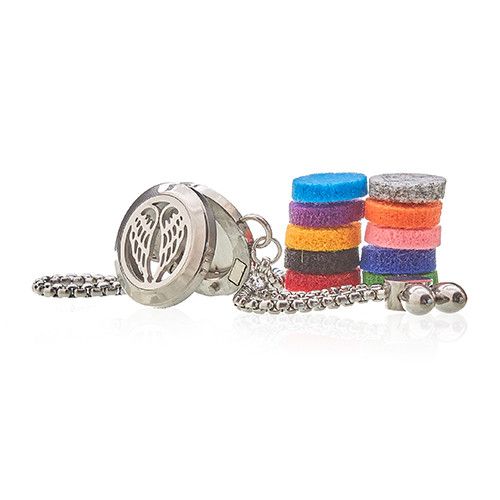 Aromatherapy Jewellery Chain Bracelet - Angel Wings - 20mm 🇬🇧