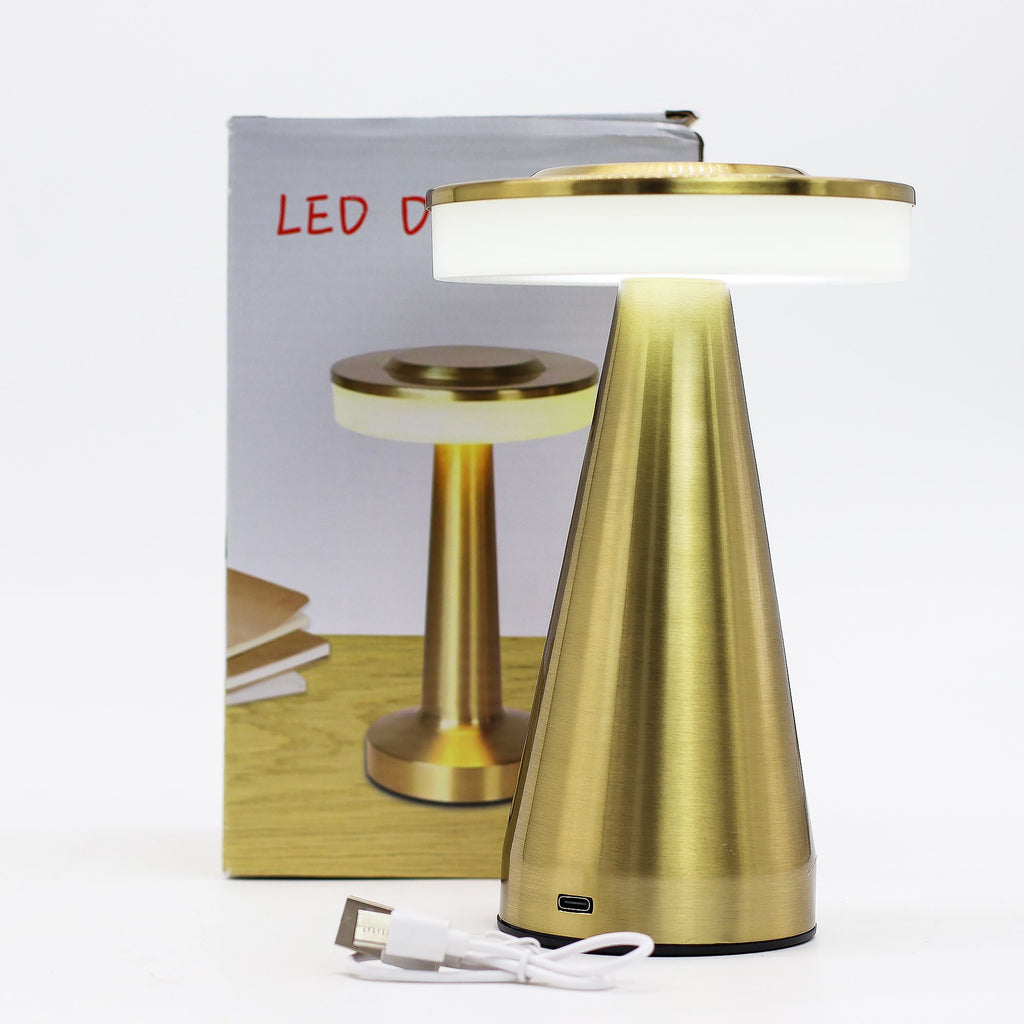 Touch Lamp - Tall Stem Copper - USB (C) - Rechargable  (400 Watt) 🇬🇧