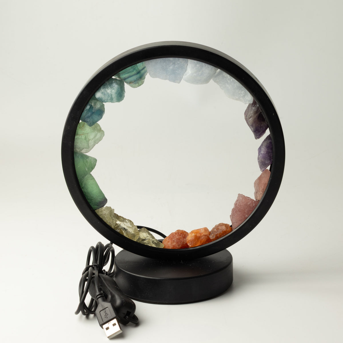 Gemstone Halo Lamp - 7 Chakra  - 7 Gems 🇬🇧
