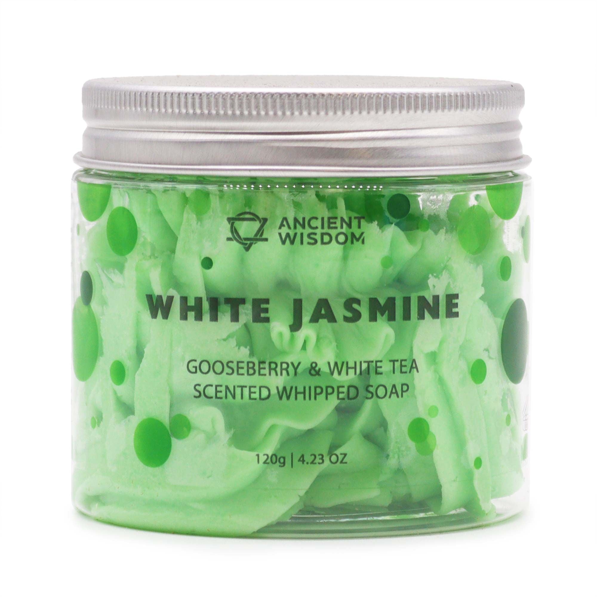 Gooseberry & White Tea Whipped Soap 120g 🇬🇧