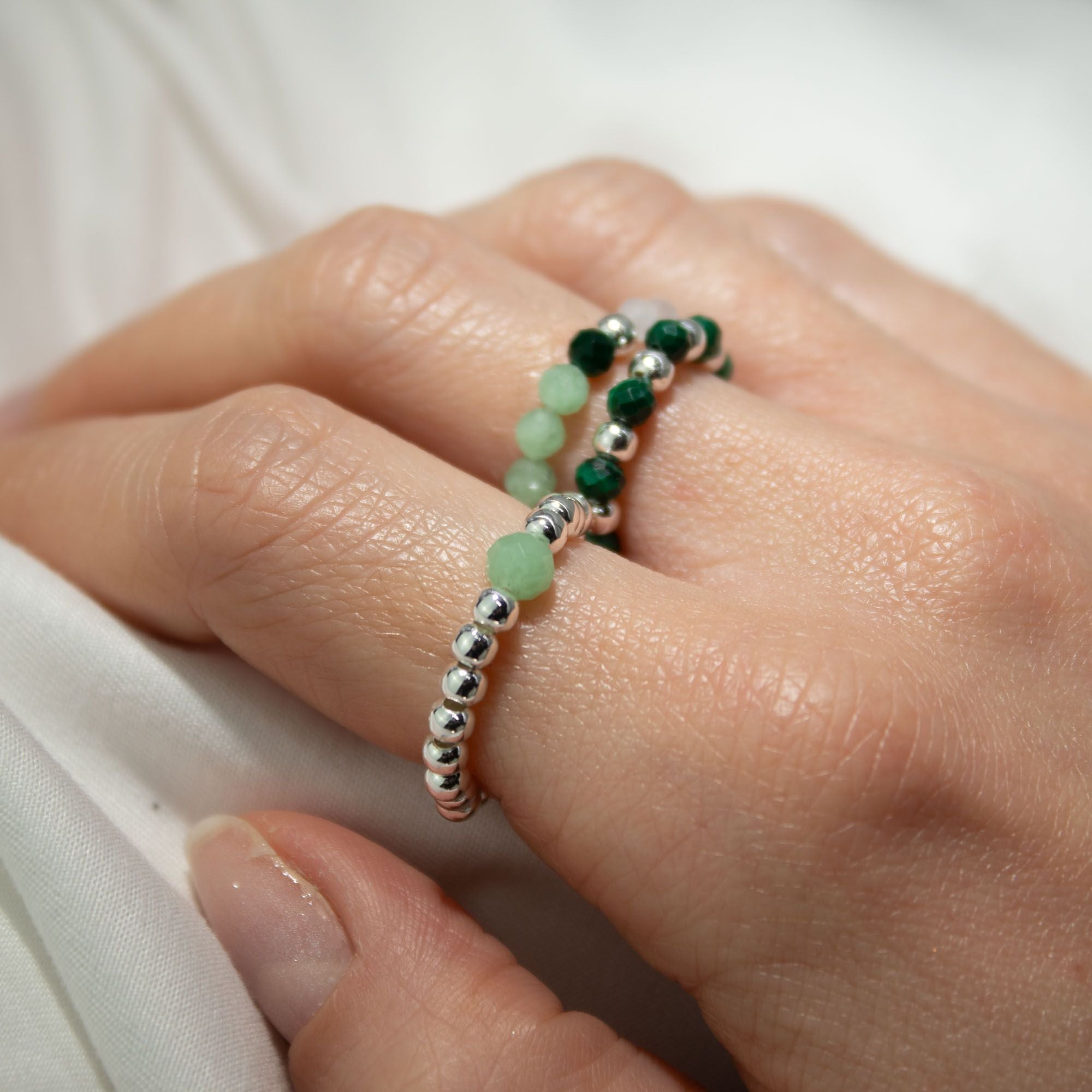 Nymph Spirit Gemstone Ring Set - Forest Spirit 🇬🇧