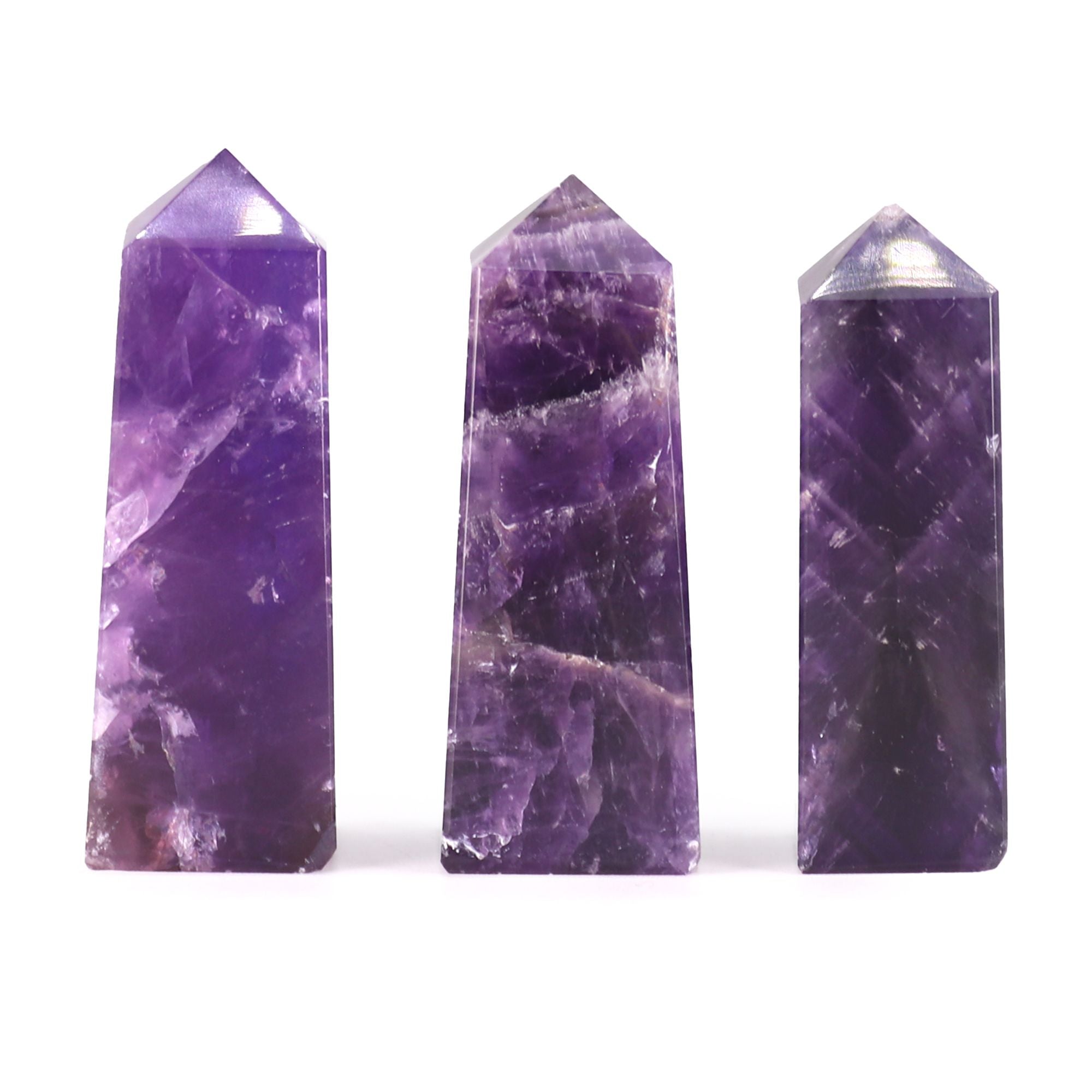 Gemstone Obelisk Point approx 5cm - African Amethyst 🇬🇧