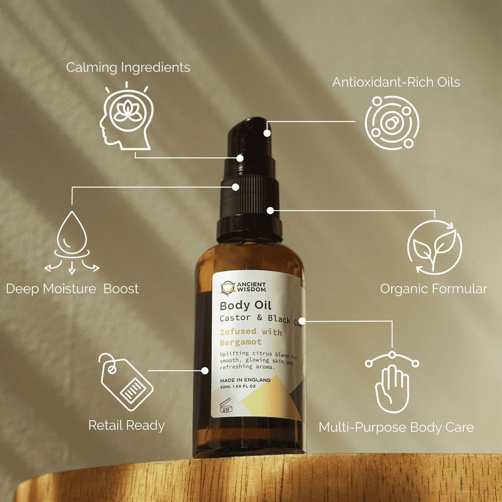 Organic Body Oil 50ml - Bergamot 🇬🇧