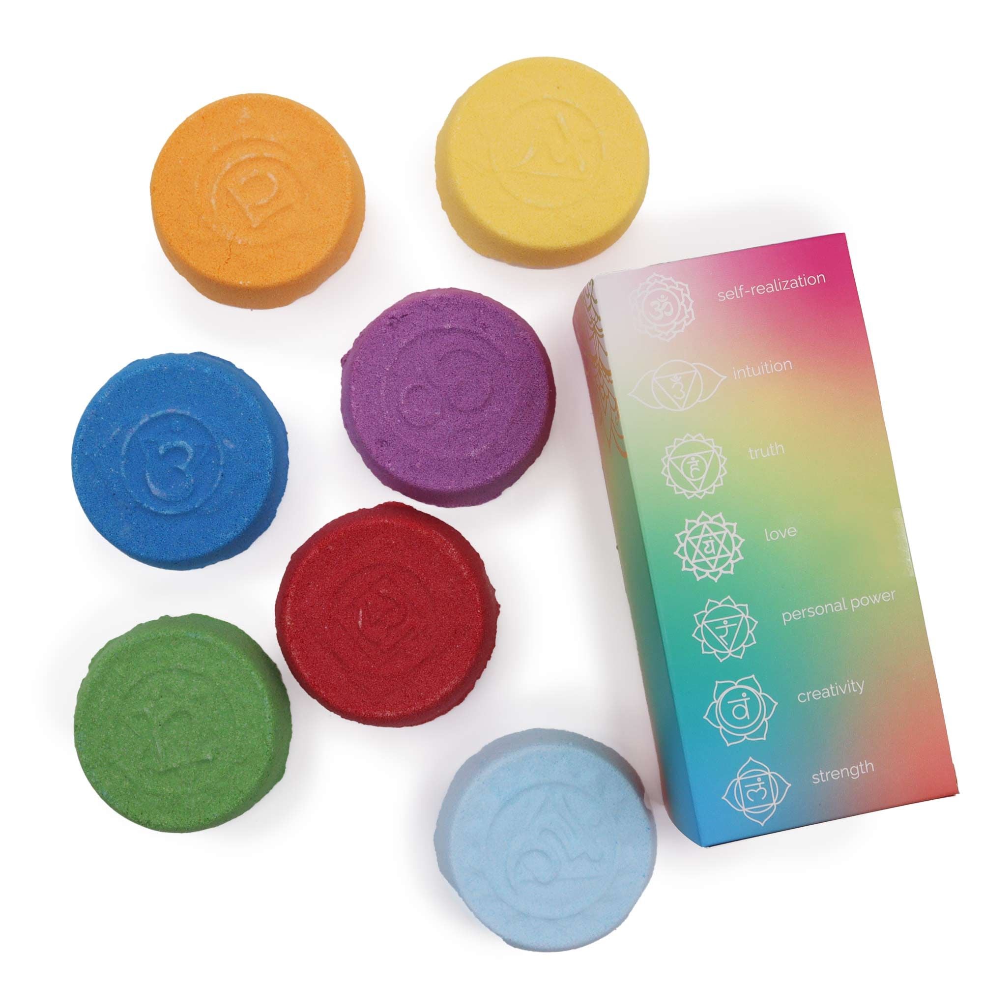 Chakra Bath Fizz - Large Box - Chakra Harmony & Inner Glow 🇬🇧