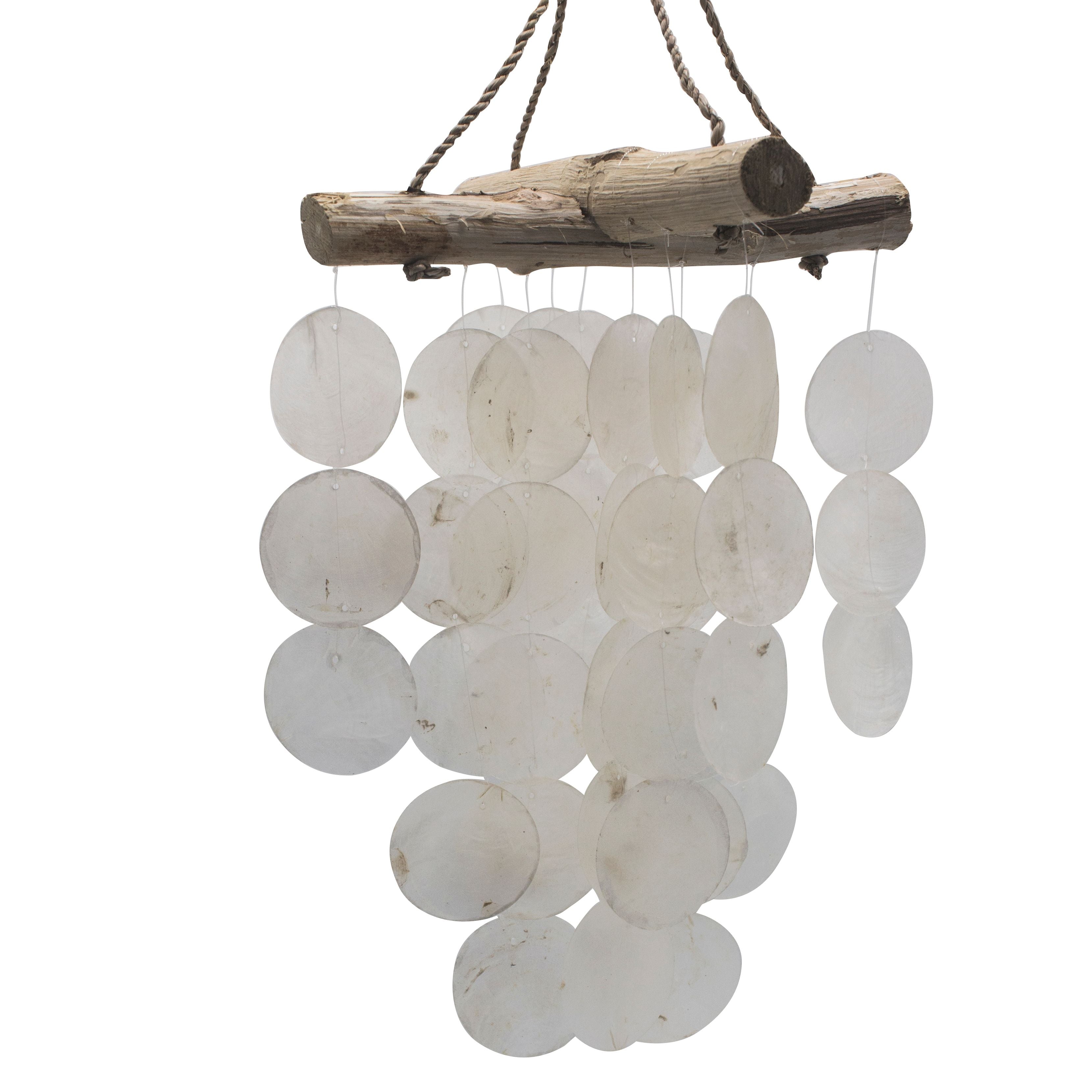 Pearl Effect & Driftwood Cross Chime 🇬🇧