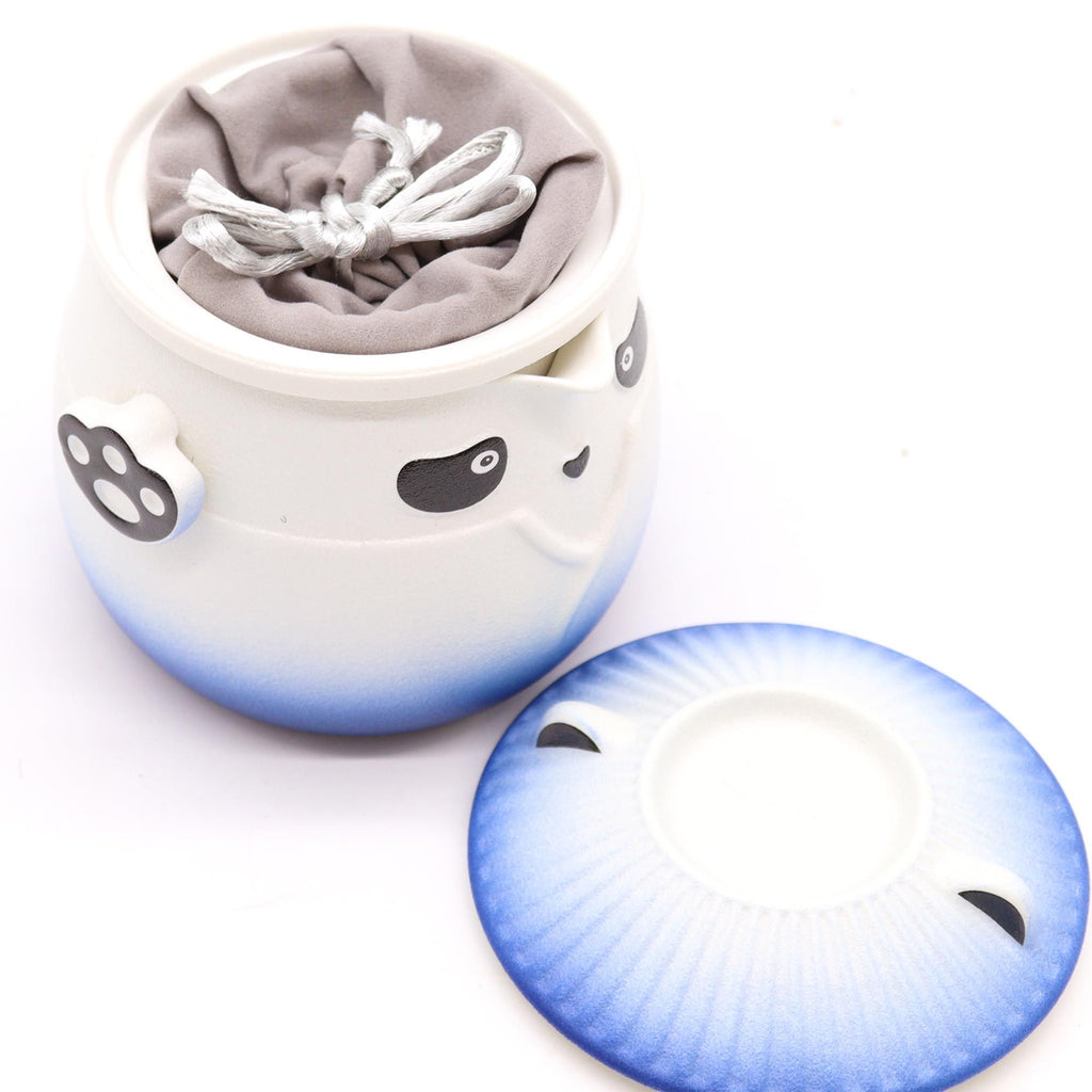 Panda Teapot Set & Three Cups - Sky Blue 🇬🇧