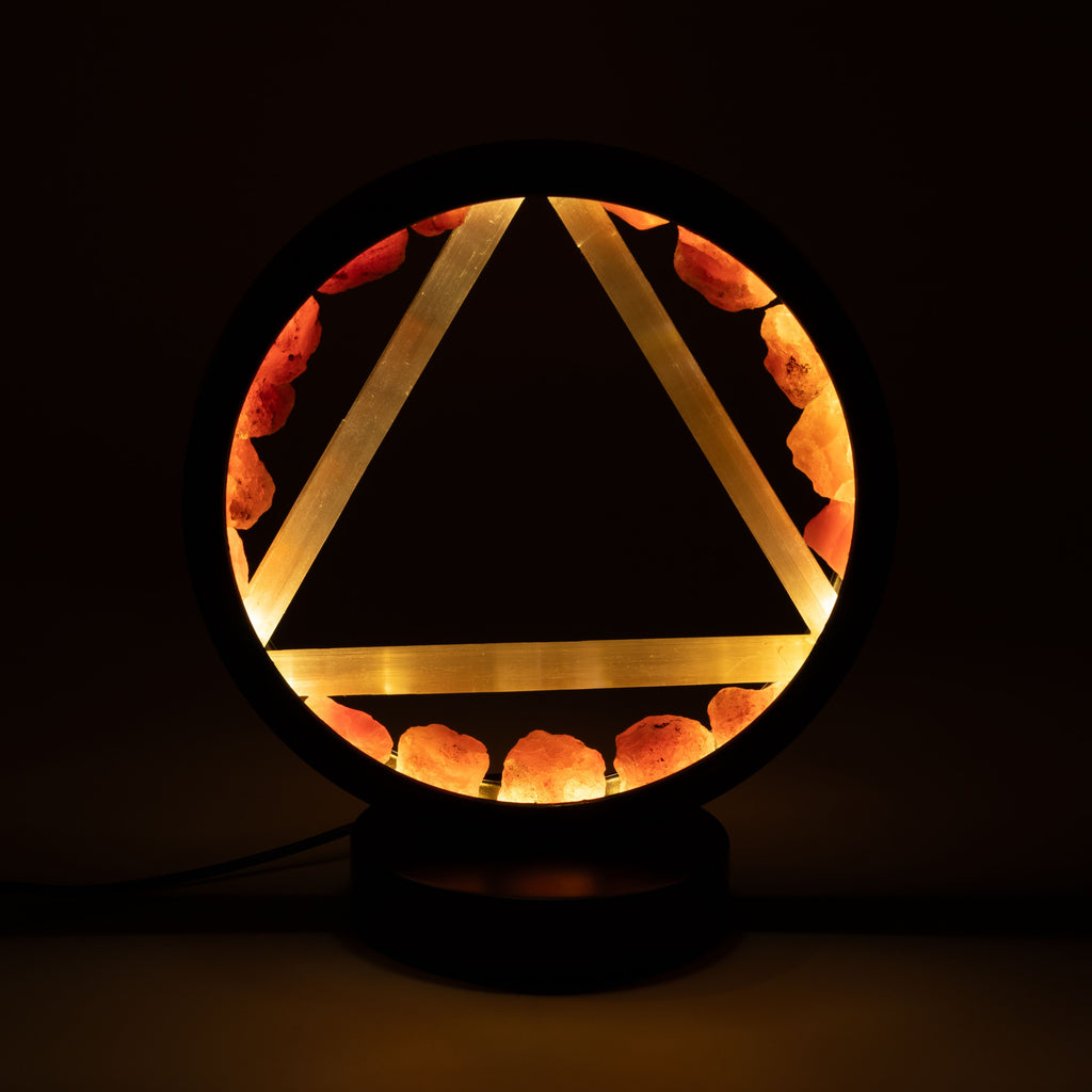 Gemstone Halo Lamp - Fire - Carnelian & Selenite 🇬🇧
