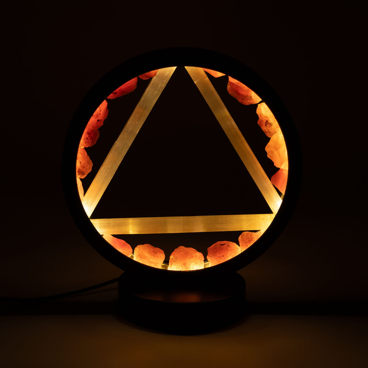 Gemstone Halo Lamp - Fire - Carnelian & Selenite 🇬🇧