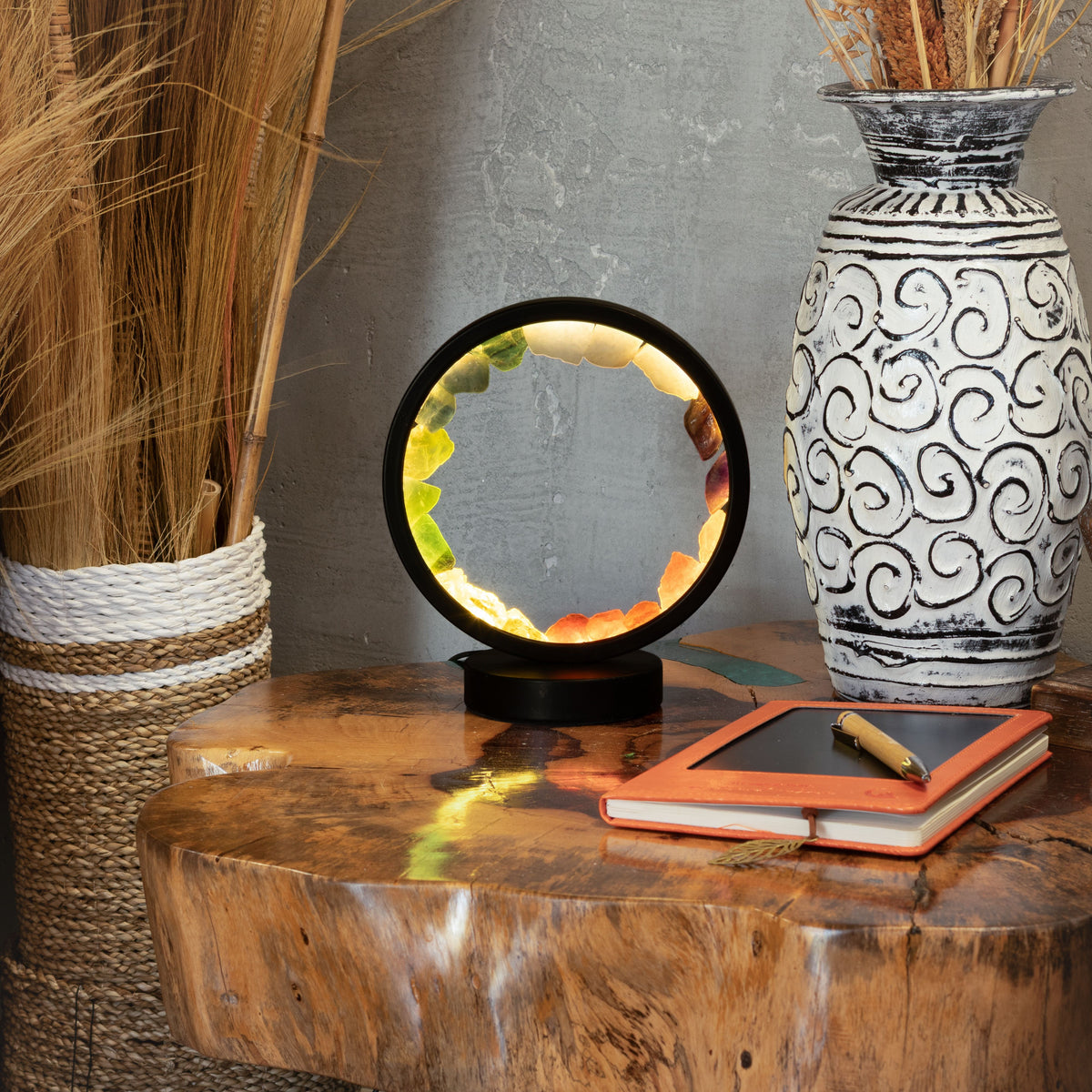 Gemstone Halo Lamp - 7 Chakra  - 7 Gems 🇬🇧