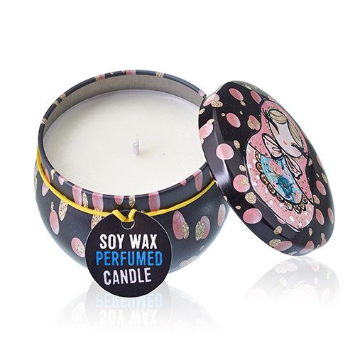 Art Tin Candle - Assorted Design - Russian Dolls - Dolly Blue 🇬🇧
