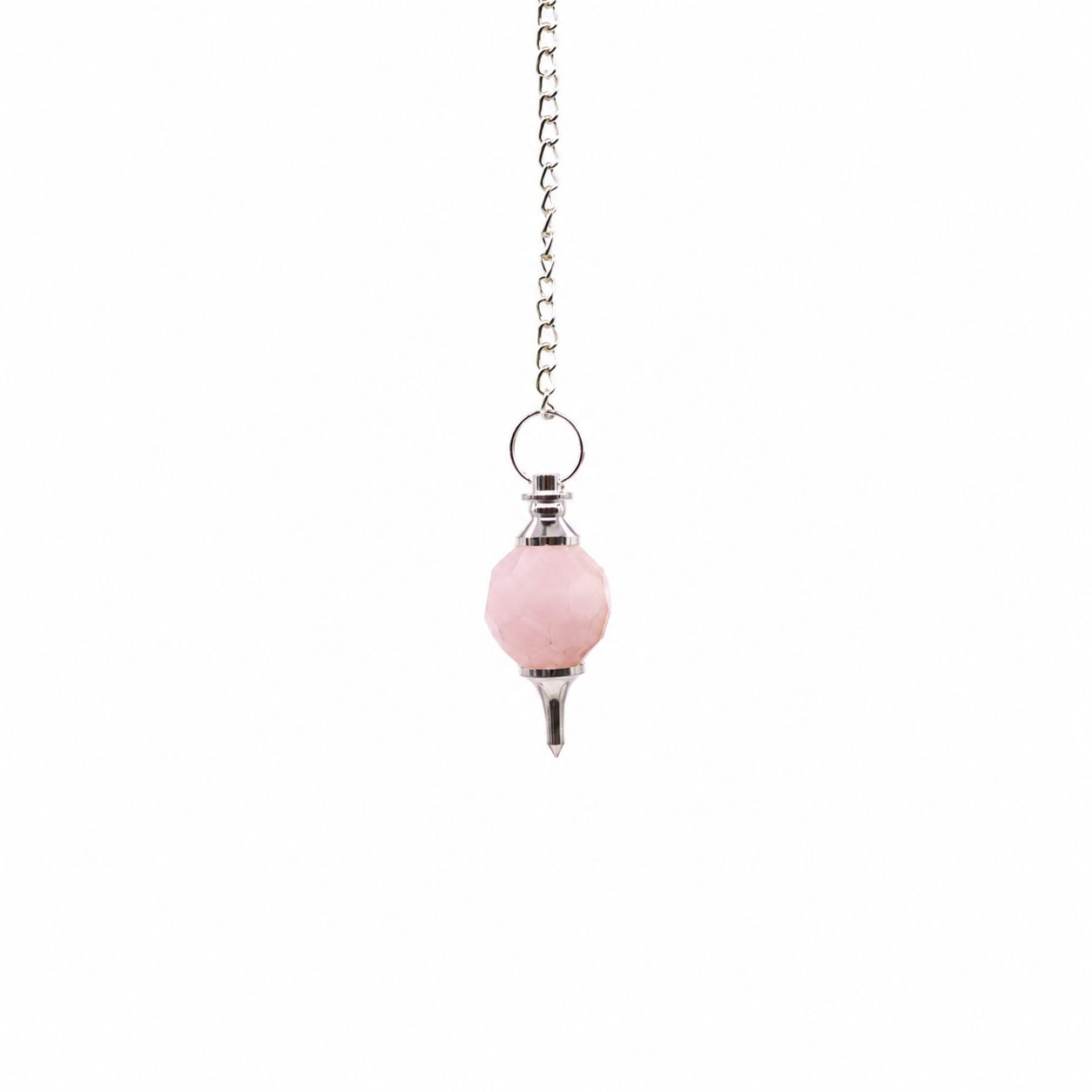 Facted Gemstone Pendulum - Rose Quartz 🇬🇧