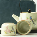 Travel Teapot Set & Two Cups - Blue Bird Qing Dynasty 🇬🇧