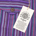 Nomad Sari Grandad Shirt - Black Purple - Medium 🇬🇧